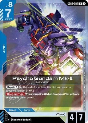 GUNDAM CARD GAME GD04-004 R - PSYCHO GUNDAM MK-II - FOIL | eBay