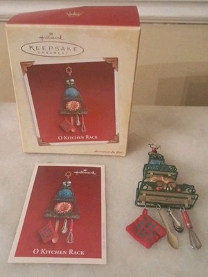 O Kitchen Rack Hallmark Keepsake Christmas Tree Ornament 2005 Box