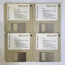 Microsoft Works 3.0 Windows 3.5 Floppy Disks ...