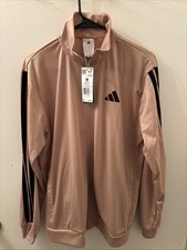 NWT Mens Adidas sweat suit 1 peice Tan JX5498/JX5510 Sz M , Adidas Track Jacket