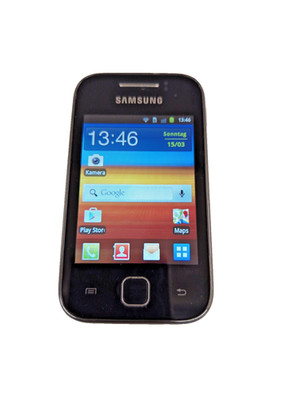 Samsung Galaxy GT S5360 Smartphone (7,62 cm (3 Zoll) Display, Touchscreen