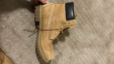 Timberland Men s Wheat Leather Waterproof 6'' Work Boots Lace-Up US 5 M
