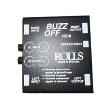Rolls HE18 Buzz Off Isolator Hum and Buzz Eliminator, New!