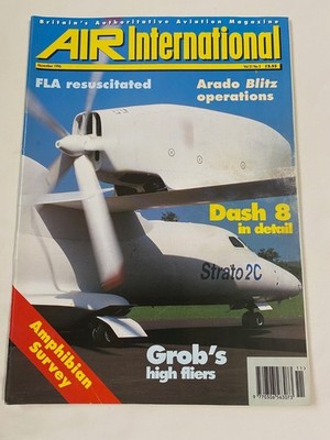 Air International November 1996 Grob Egrett Strato 2C CL-415 Ar 234 Blitz Dash 8