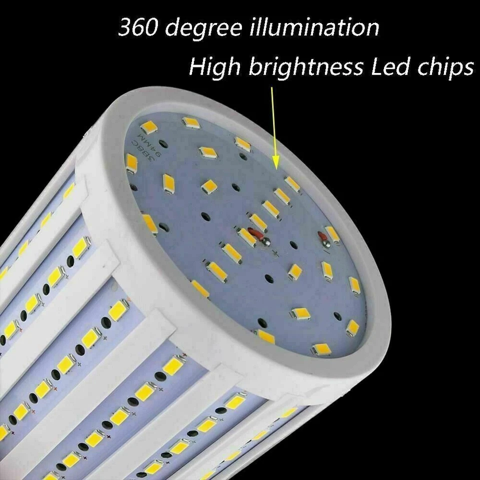 led light bulb e27 220v cool warm white corn smd 10w 20w 30w 60w 80w 120w lamp - Image 2 of 4