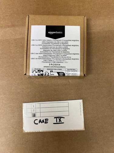 Amazon Basics USB-C (Source) to HDMI (Display) Cable Adapter Thunderbolt 3 0.9m - Picture 2 of 14
