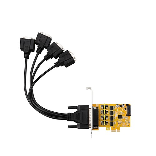 PCIe to 4 serial port RS232 expansion card Riser Card Extender PCIe Converter - Picture 7 of 8