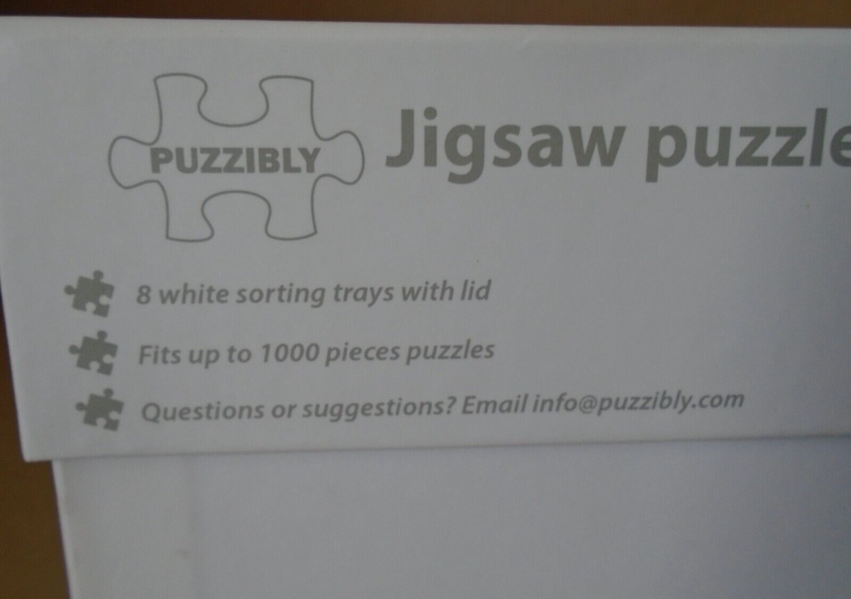 Mumiao Puzzle Sorting Trays Set - 6 Stackable Trays With Lid For 1000 Piece Puzzles, Storage Box