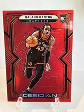 2021-22 Panini Obsidian - Electric Etch Red Flood #177 Dalano Banton (RC)