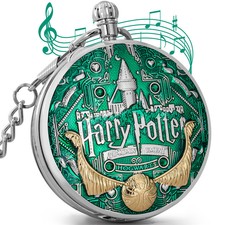 Classic Musical Harry Magic Song Quartz Movement FOB Chain Pocket Watch Gifts