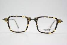 Vintage Glasses LE CLUB 1616 Brown Brass Square Eyeglass Frame