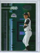 Ubaldo Jimenez 2005 Leaf Certified Materials Mirror Emerald Rookie #2/5