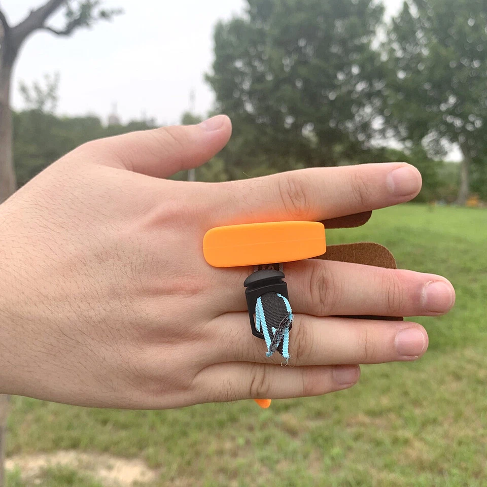 Защита пальцев для стрельбы из лука S M L защитное снаряжение кожа нейлон рекурсивный лук для стрельбы - Изображение 3 из 4