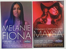 Melanie Fiona ad flyer handbill NYC BB King concert 2018 Maysa Leak Incognito