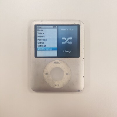 Apple iPod Nano 3rd Generation A1236 4GB Silver | eBay