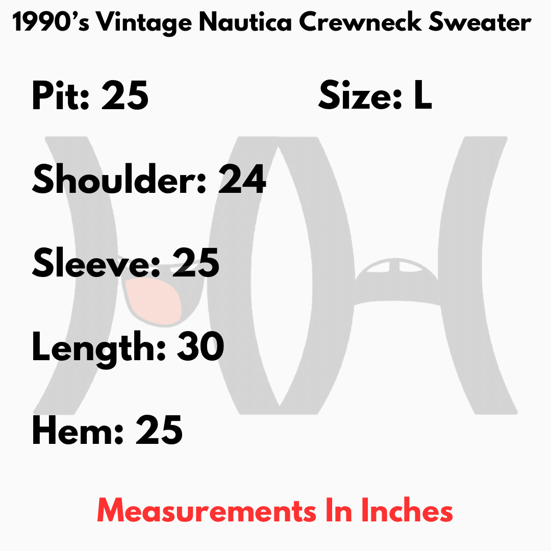 1990’s Vintage Nautica Crewneck Sweater Size L - image 4