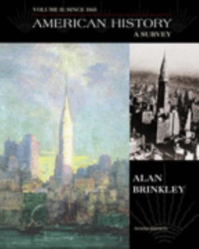 American History Vol. 1 : A Survey by Alan Brinkley (1998, Hardcover ...