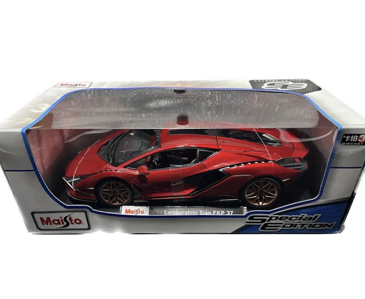 Maisto 1/ 18 Lamborghini Sian Fkp 37 Red | eBay