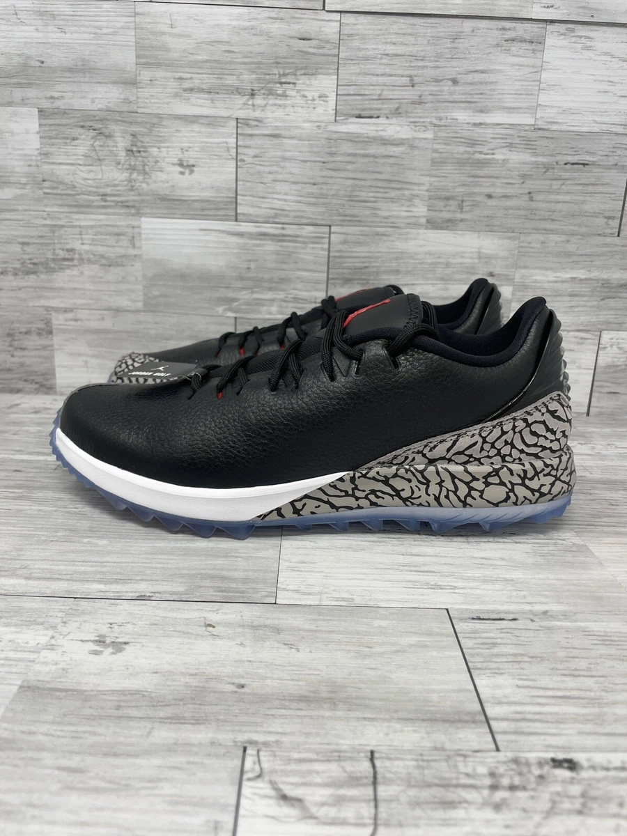 NEW Nike Air Jordan ADG Golf Shoes Black Cement Red AR7995 001 Men s Size 8