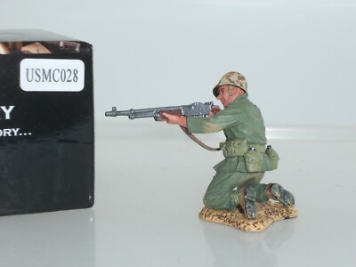 KING AND COUNTRY USMC028 US MARINE CORPS SOLDAT BAR GUNNER KNIEND FEUERND 