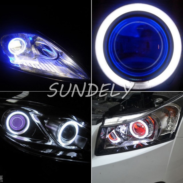 GM NEW CAR HALO RINGS ANGEL EYES SMD SET 120MM 66SMD LED 1210//3528 2 PCS