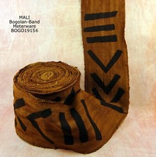 MALI BOGOLAN BAUMWOLLE HANDGEWEBT NATURFARBEN MUD CLOTH HAND-WOVEN COTTON