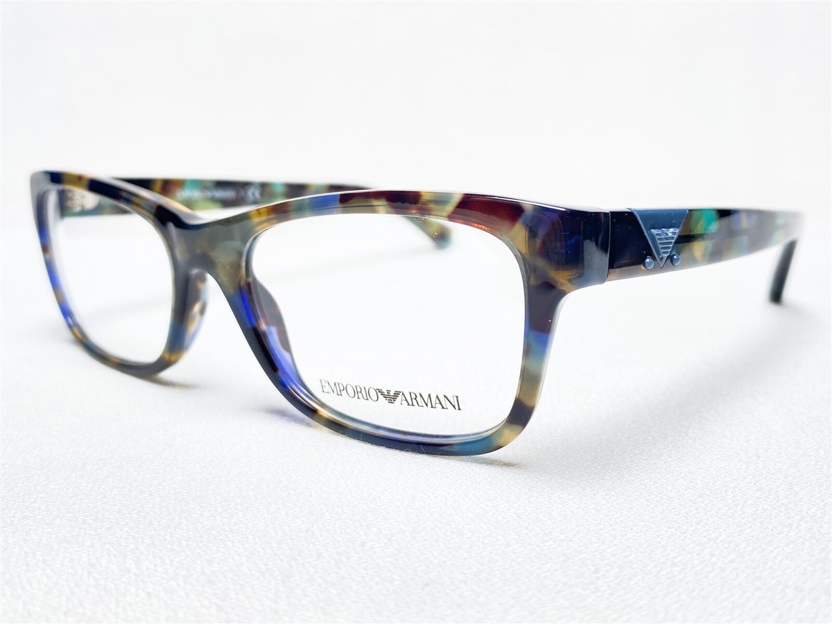 NEW Emporio Armani EA3093 5542 Womens Havana Spot Blue 
