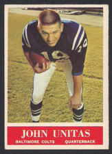 1964 PHILADELPHIA  FOOTBALL JOHNNY UNITAS 12 COLTS HOF -   EXCELLENT -NM