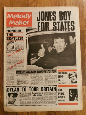 Melody Maker Newspaper March 6th 1965 Beatles Bob Dylan cover 