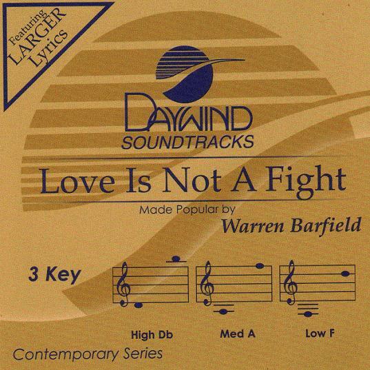 Warren Barfield Love Is Not A Fight Backing Track Instrumental