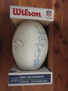 kurt warner autographed football