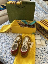adidas gazelle silver green womens Gucci x Adidas Gazelle Beige GG Monogram