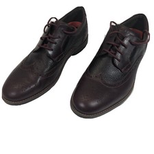 Rockport Dustin Wingtip Oxford Shoes Leather Burgundy Men Size 8.5 CH4290