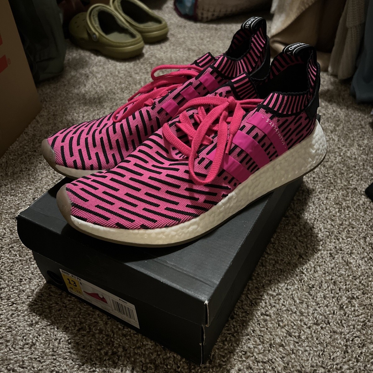 Size 13 adidas NMD R2 Primeknit Japan Shock Pink 2017