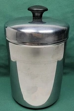 Vintage Stainless Steel Vollrath Canister with Lid