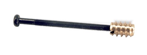 Bass Pickup Screw and Brass Insert (set of 4) Black 081833BK-4P - Picture 2 of 5