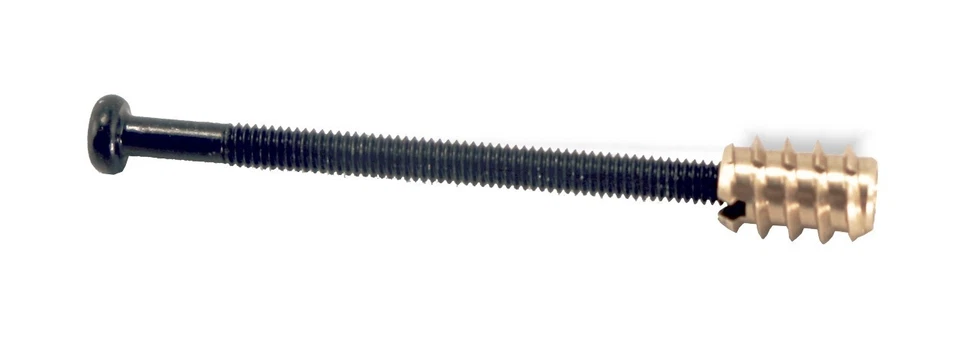 Bass Pickup Screw and Brass Insert (set of 4) Black 081833BK-4P - Image 2 of 4