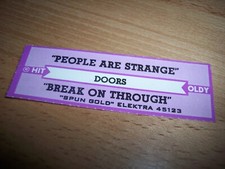 1 Doors People Are Strange / Break On Through Jukebox Title Strip