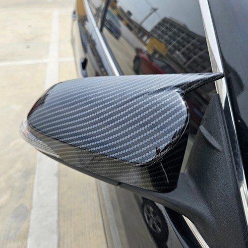 Carbon Fiber Horn Style Side Wing Mirror Cover Cap For Toyota Corolla 2014-2018 - Picture 4 of 11