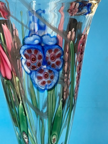 Vandermark Doug Merritt & Stephen Smarr Limited Edition Art Glass Vase 10" - Picture 3 of 12