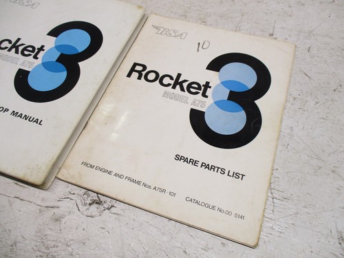 BSA Rocket A75 Parts Service Manual Book - Bild 3 von 7