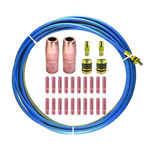 Smart Weld Contact Tip Holder/Diffuser/Nozzle Set For Titanium 150A Spool Gun
