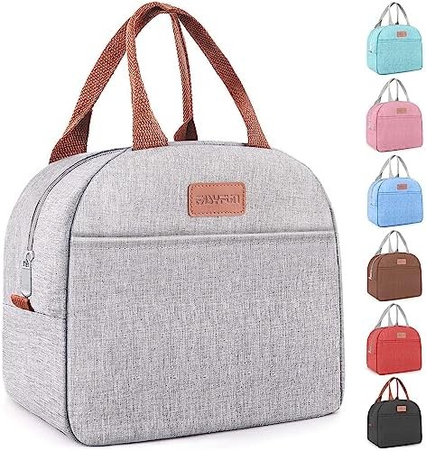 Insulated Lunch Bag Leakproof Cooler Grey