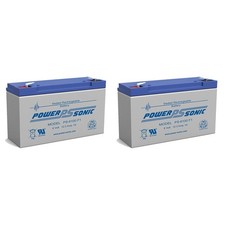 Power-Sonic 2 Pack - PS-6100 6V 12AH AWM Sealed Lead Acid Battery