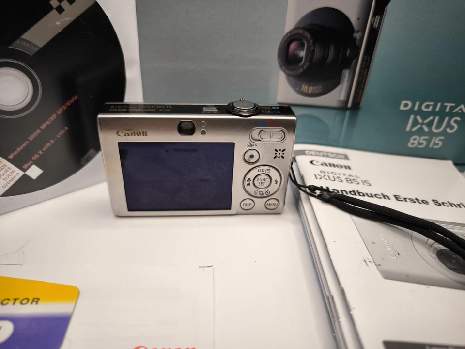 Canon IXUS 85 IS Digitalkamera 10 MP 3-fach opt. Zoom Ersatzteile Defekt Lesen - Bild 2 von 3