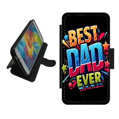Best Dad Handyhülle Wallet Flip Cover für iPhone Samsung Pixel Vater Geschenk DAD5