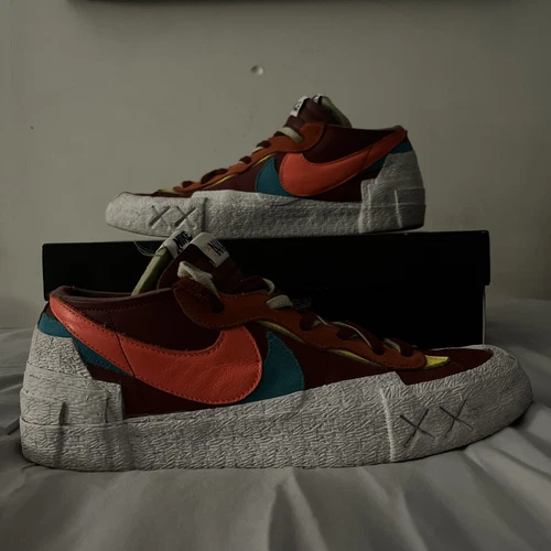 Size 11.5 - Nike KAWS x sacai x Blazer Low Team Red