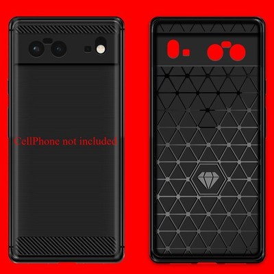 Easy to Install Durable Carbon Fiber Soft TPU Case fit Google Pixel 6 CellPhone