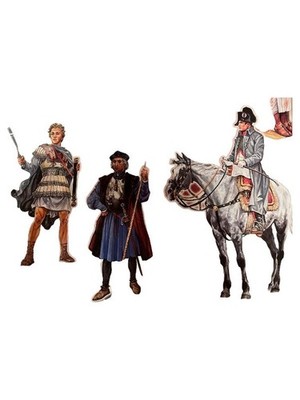 Weltgeschichte Figuren Papier Bastelset Ewa Barska Marek Głogowski Polnisch
