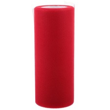 Roll of 22M 15CM Banquet Wedding DIY Tulle Craft Tutu Decoration Red 